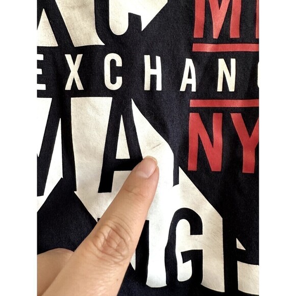 Armani Exchange Tee Shirt Women's Size XS Black Short Sleeve Crew Neck A|X - Picture 3 of 16